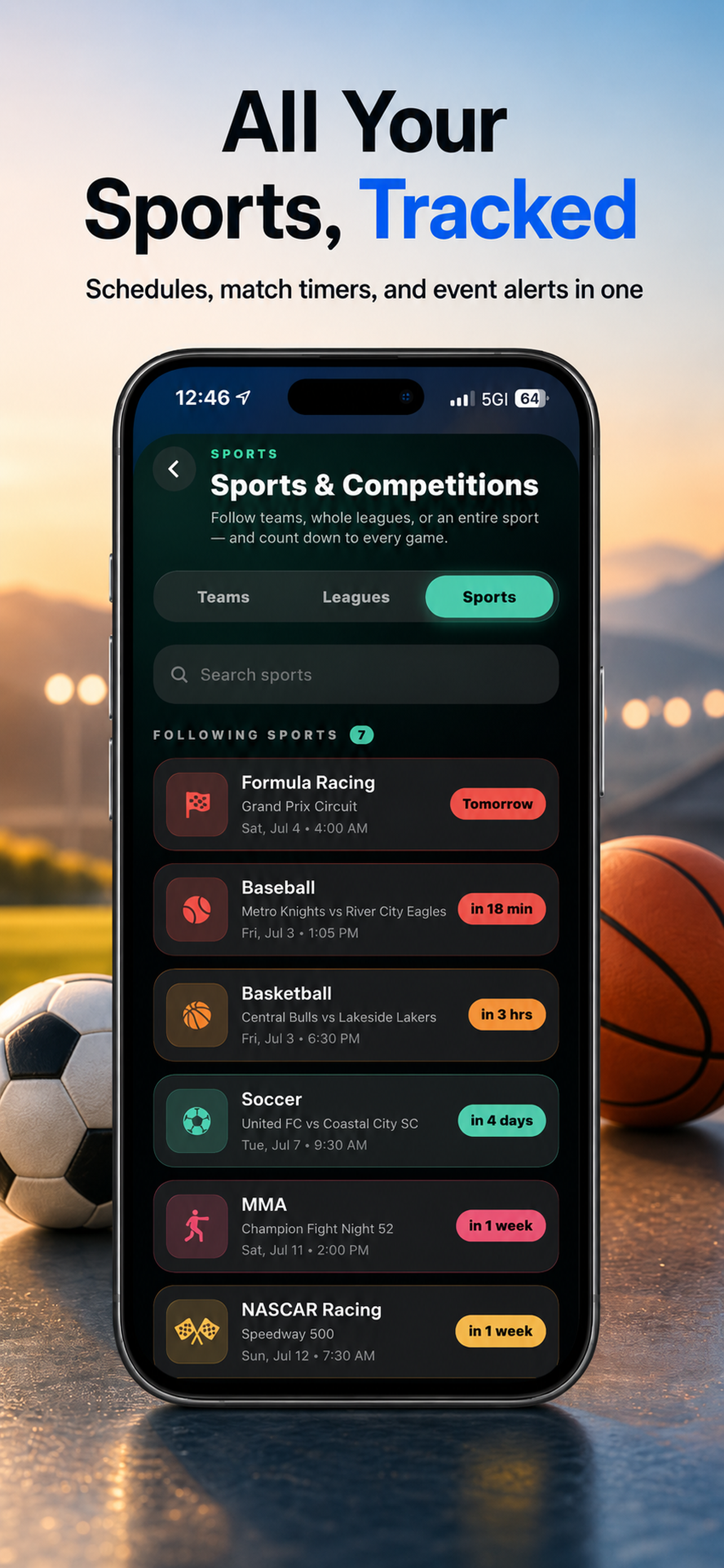 TMRW — sports tracking